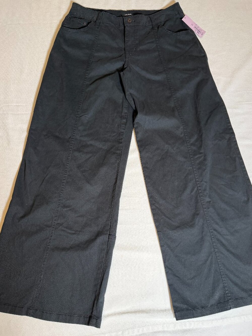 Wild Fable Charcoal Black Wide Leg Utility Pants Women's Size M